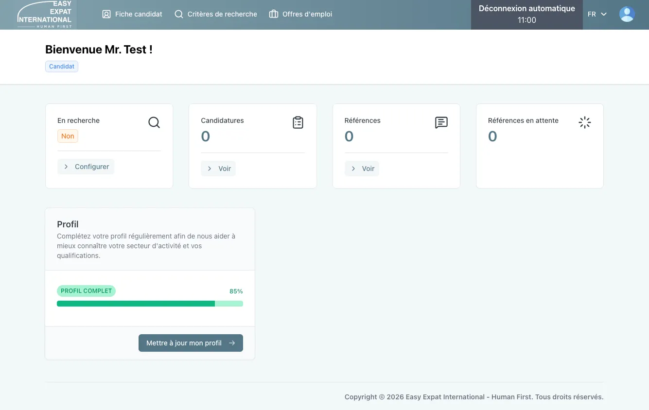 Easy Expat International intranet