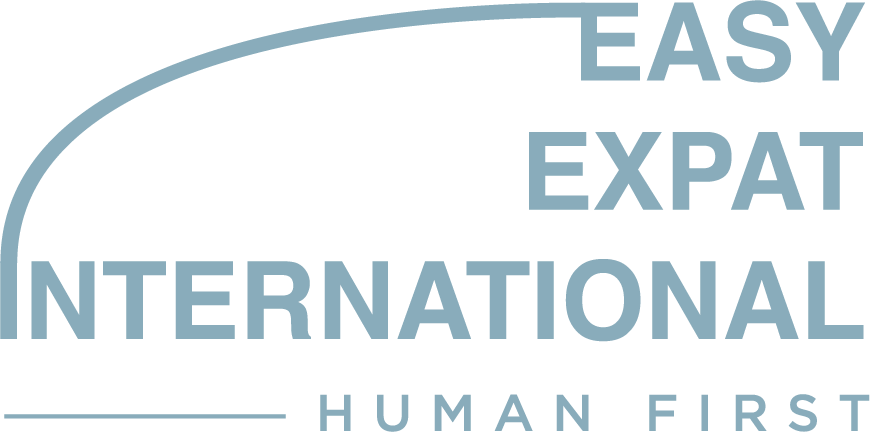 Easy Expat International white logo